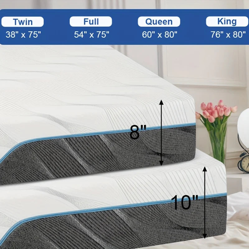 Hcore Extra Firm Memory Foam Mattress Dual Sided Reversible