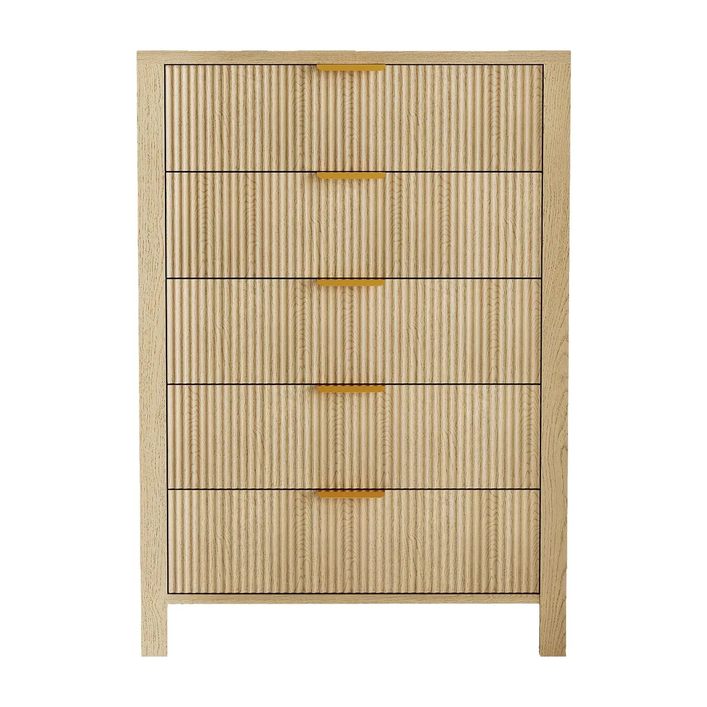 HiMISS 5 Drawer Dresser Modern Wood Storage Cabinet