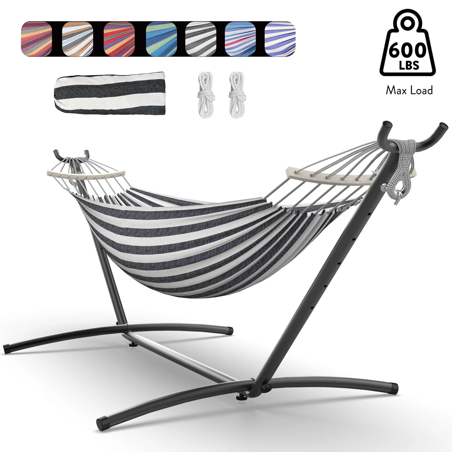 Gyroor Adjustable Stand Hammock With Storage Bag For Outdoor