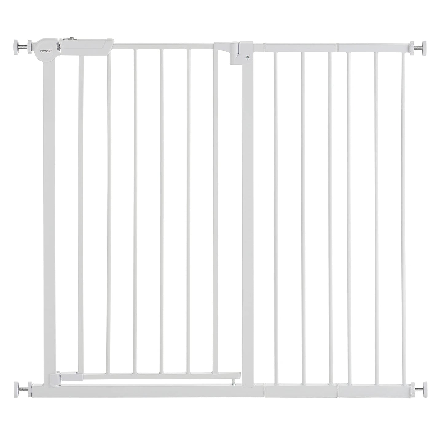 SucceBuy Walk Through Pressure Mount Baby Pet Safety Gate
