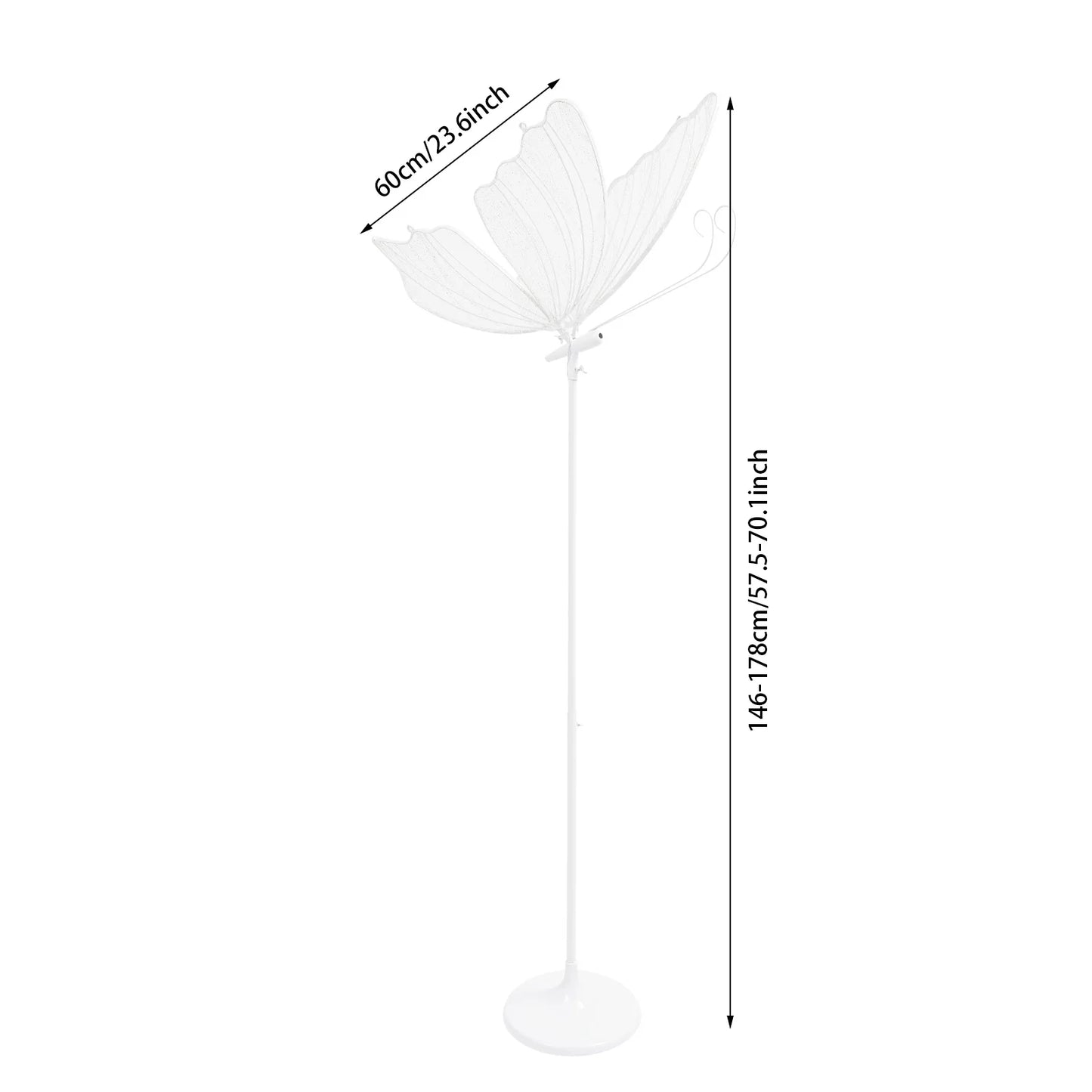 2Pack Romantic Butterfly Floor Lamp With LED Lights For Home