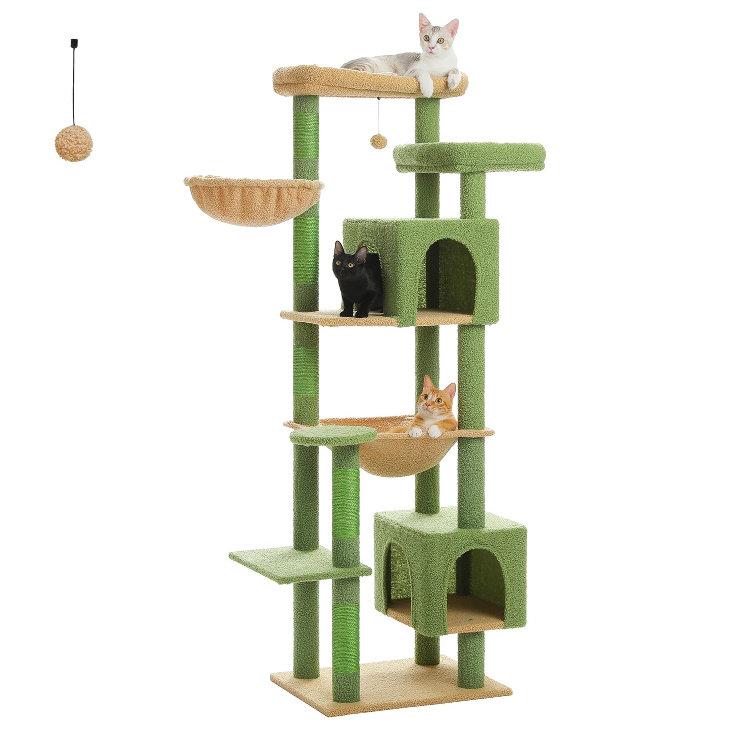 PawZ Road Premium Cat Tree With Hammock And Durable Scratching Posts