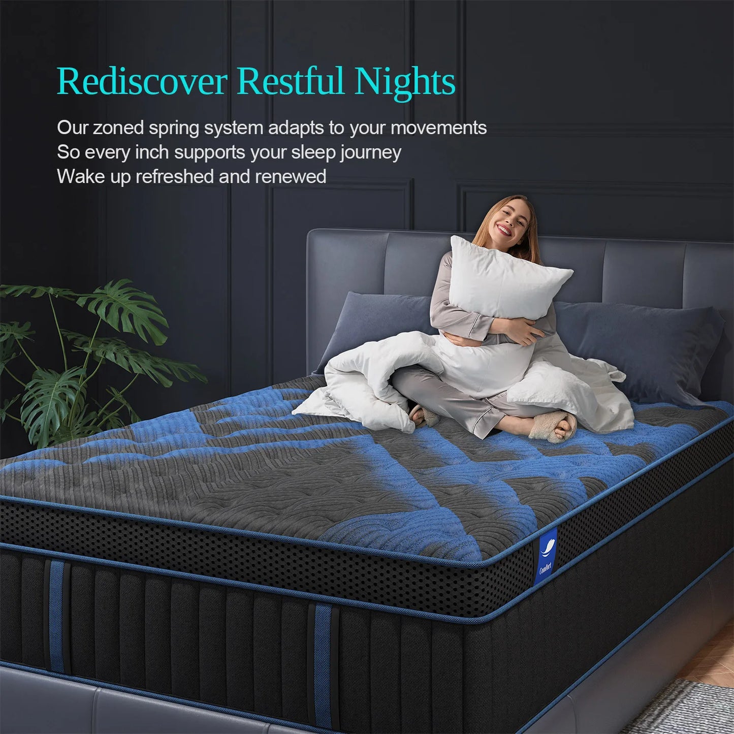 Sweetlove Gel Memory Foam Hybrid Mattress In A Box