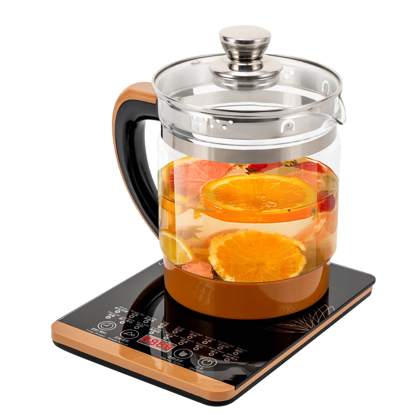 Electric Glass Tea Kettle With Keep Warm And 6 Temperature Settings BPA Free