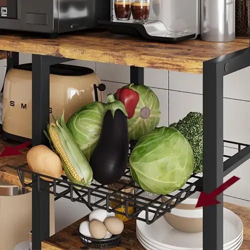 Twister CK Five Tier Kitchen Baker Rack With Power Outlet