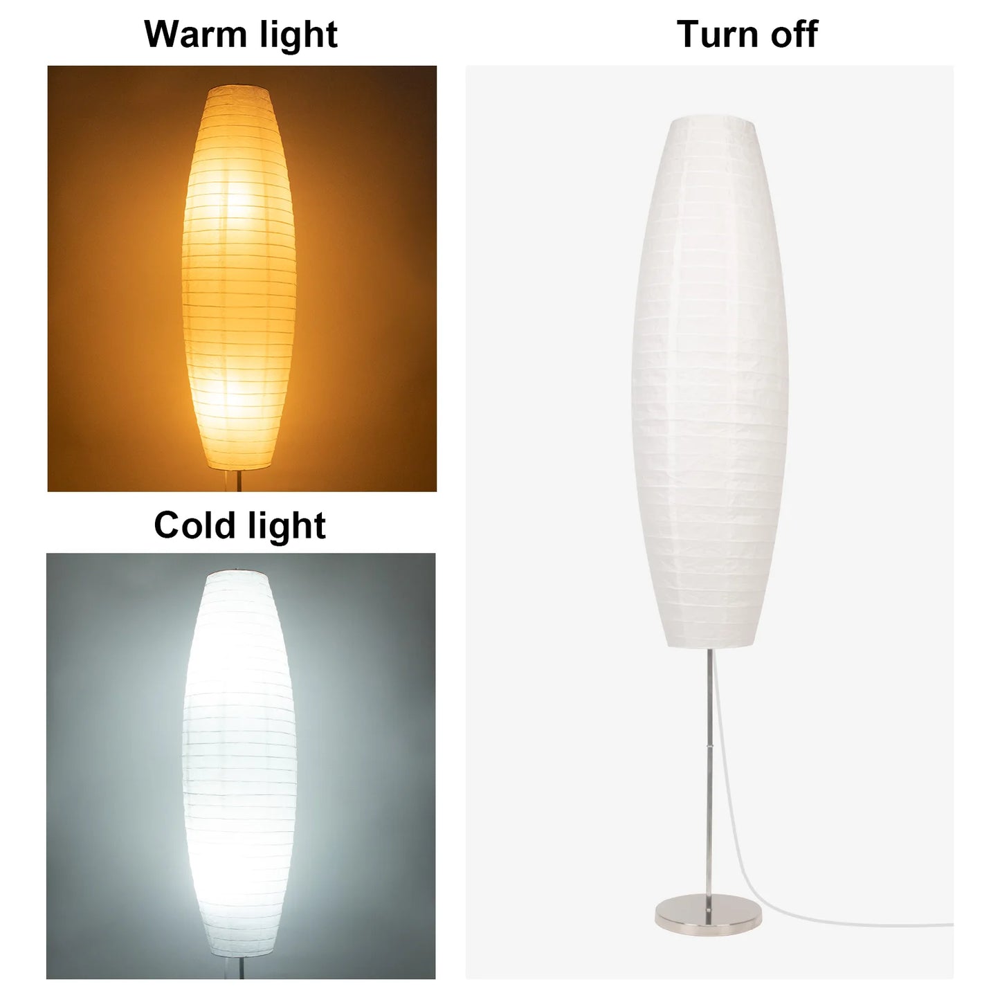 Minimalist Japanese Paper Rice Floor Lamp For Home
