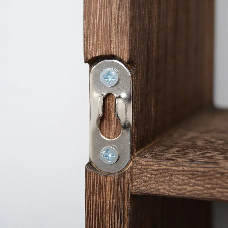 Solid Wood Wall-Mounted Shelves for Living Room and Dining