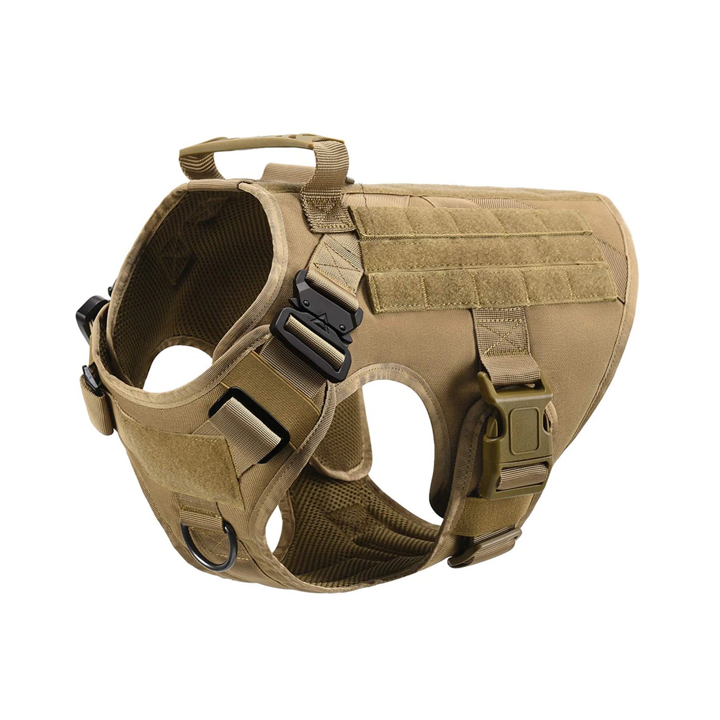 Tactical Padded Dog Harness With Quick Release Molle System