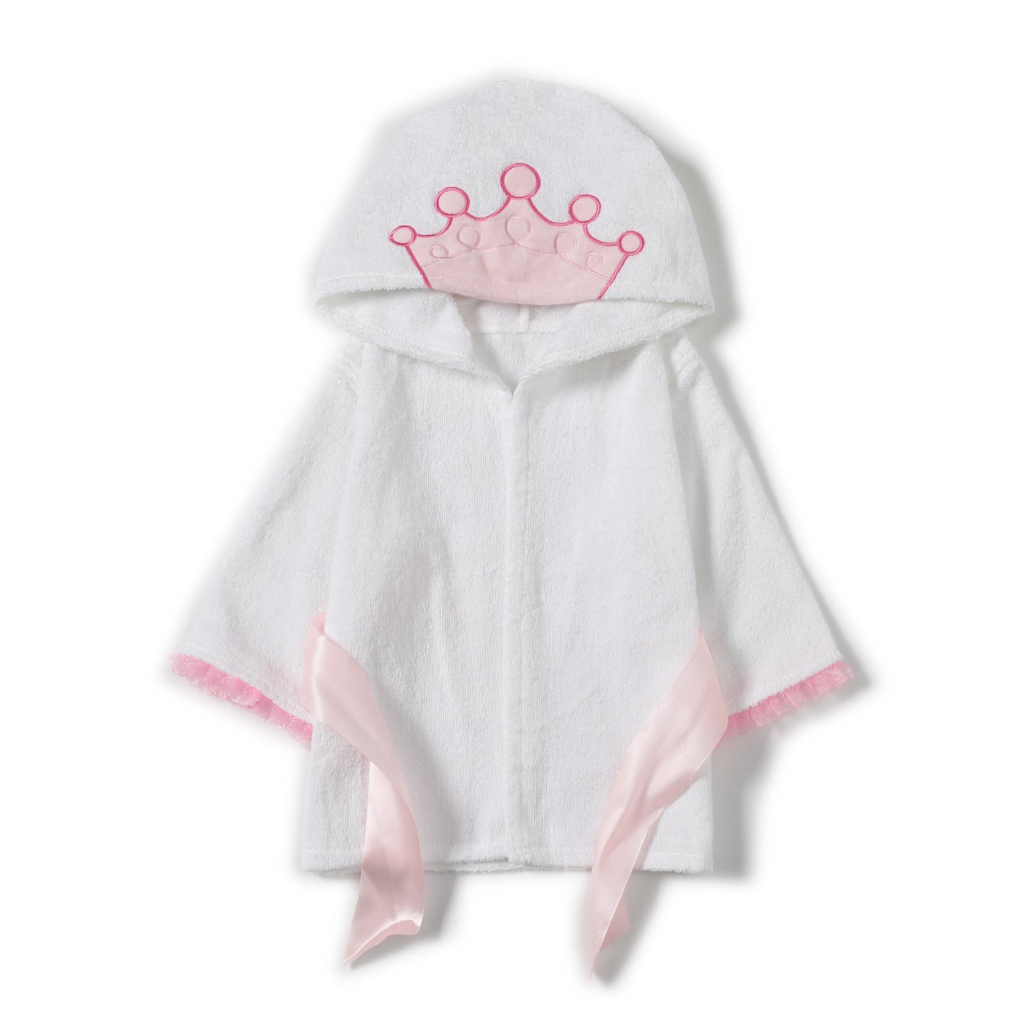 SZCQ Girls Princess Crown Hooded Terry Cotton Bathrobe