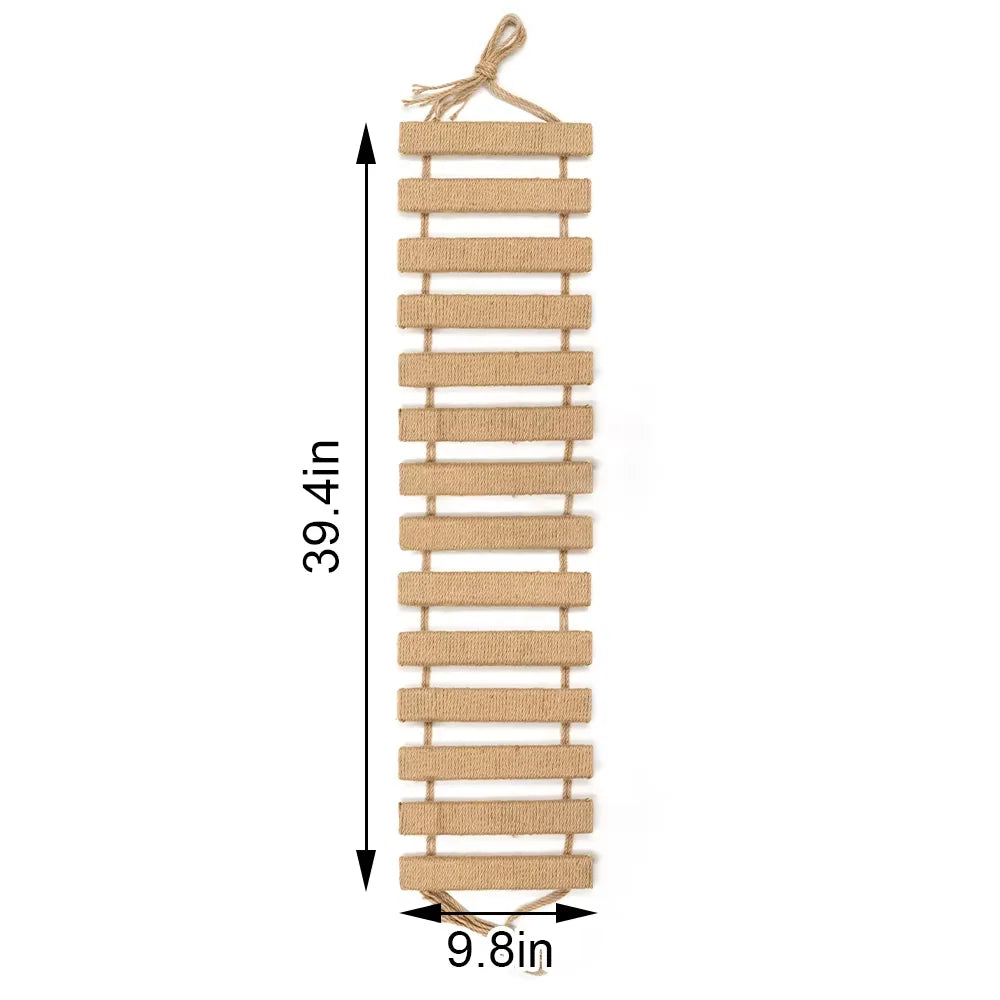 Premium Wooden Sisal Cat Bridge And Scratching Ladder