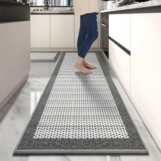 Non Slip Kitchen Runner Rugs Set Absorbent Washable Two-Pack