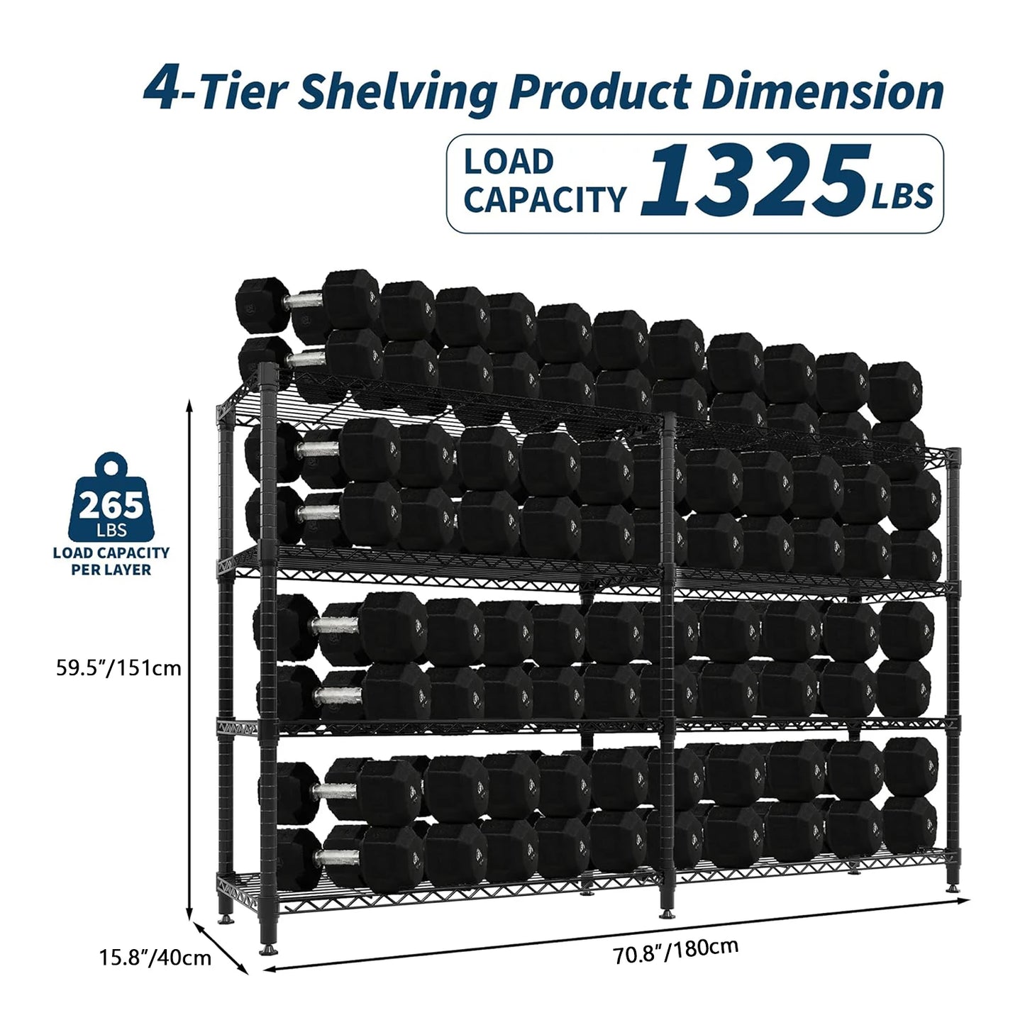 Twister CK Heavy Duty Metal Storage Shelves Adjustable Rack