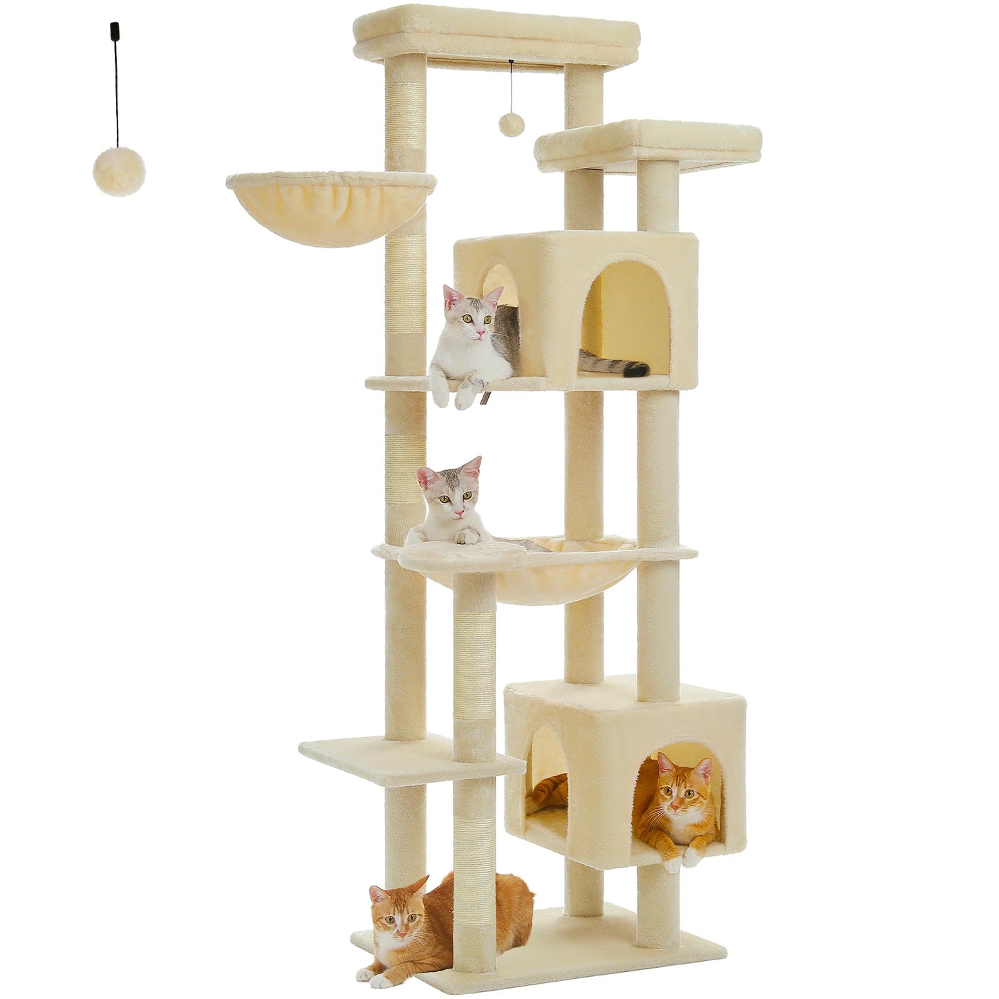 PAWZ Road Multi Level Cat Tree With Scratching Posts And Perches