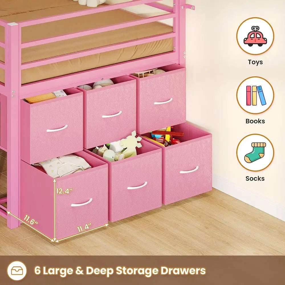 Wooden Bed With Storage Drawers And Built In Led Lights