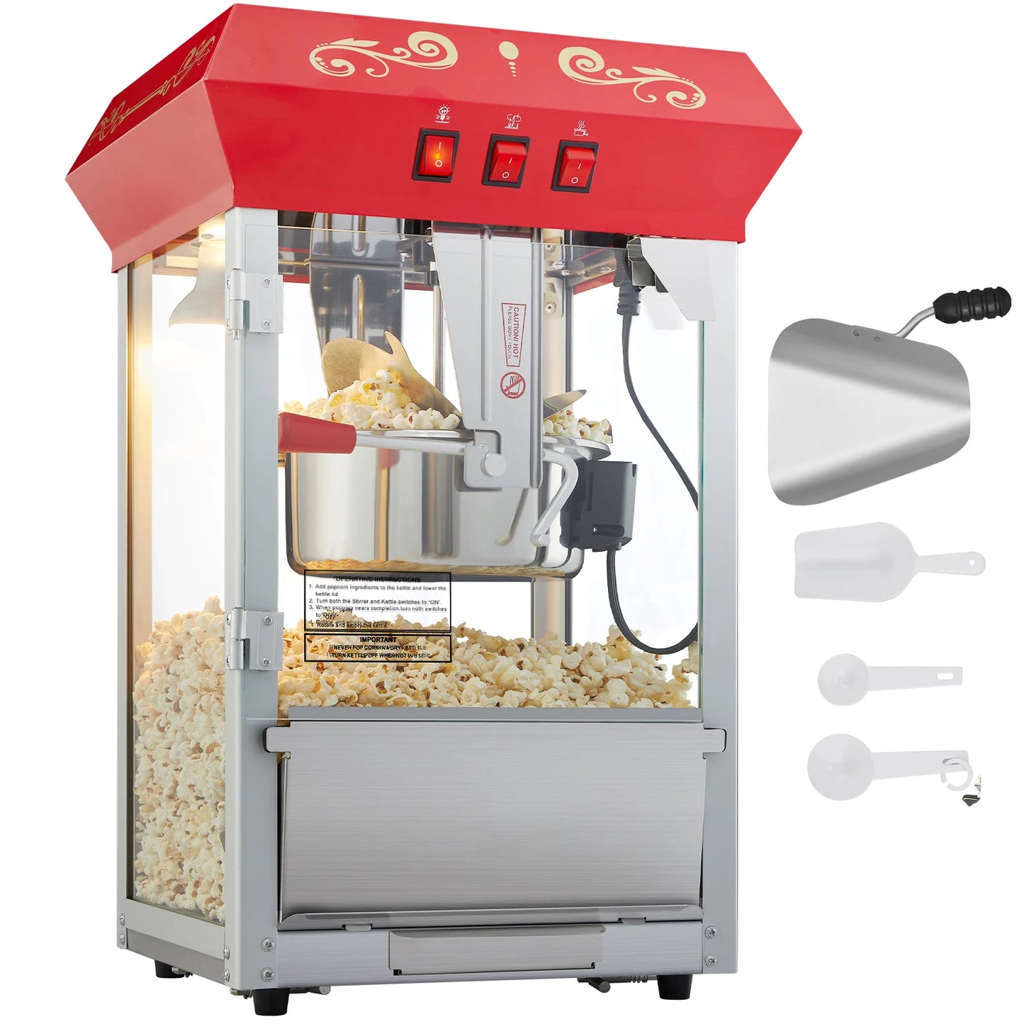 SucceBuy Countertop Electric Popcorn Maker Machine