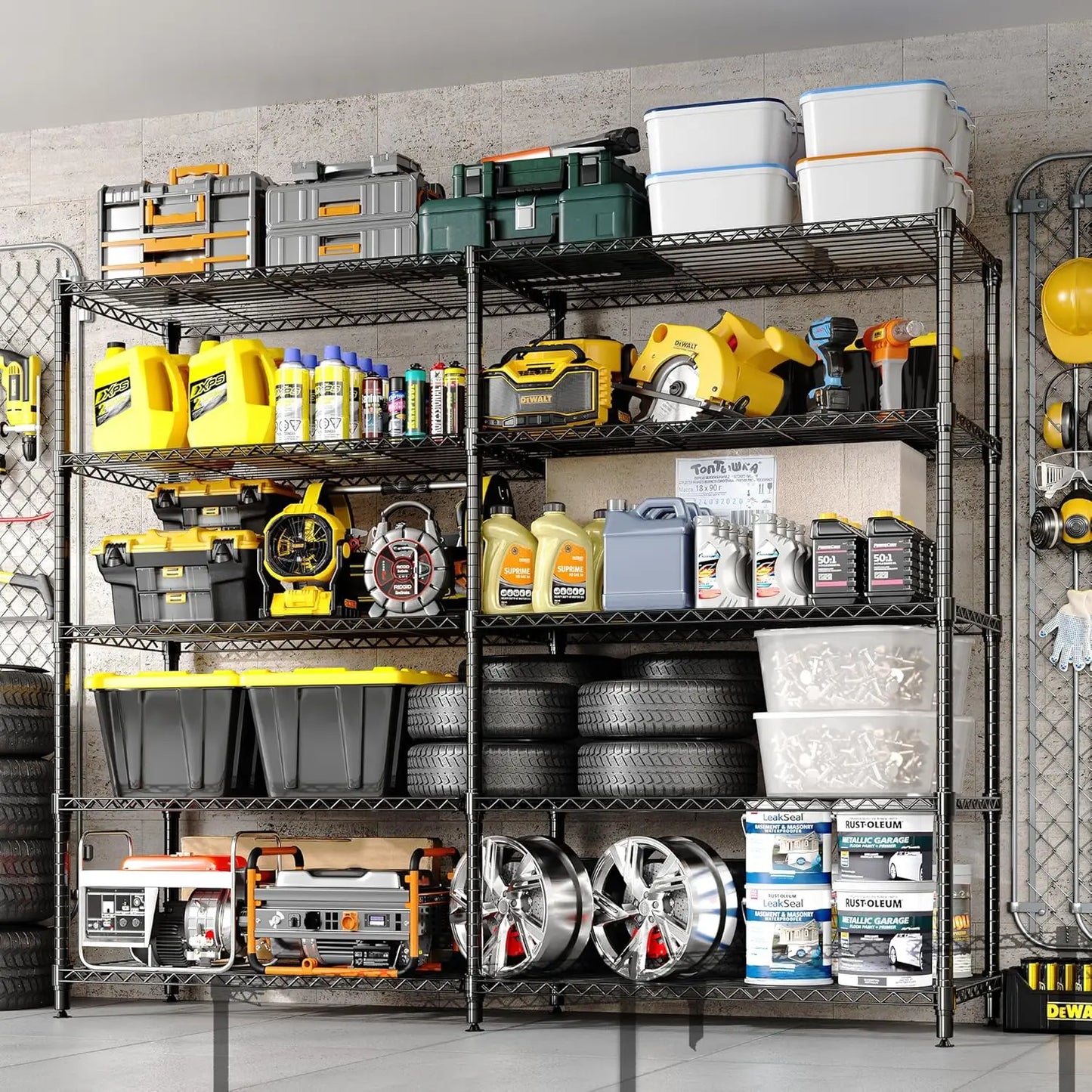 Twister CK Heavy Duty Metal Storage Shelves Adjustable Rack