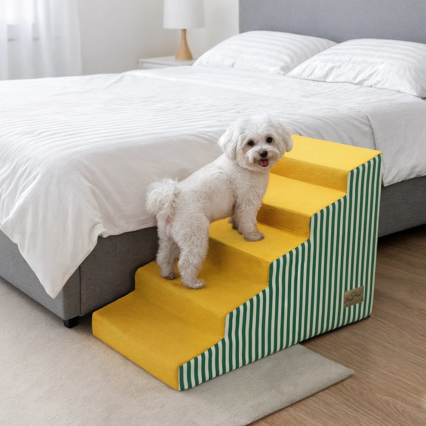 Premium High Density Foam Dog Stairs With Washable Cover