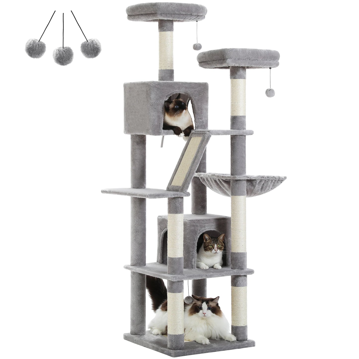 PAWZ Road Multi Level Cat Tree With Scratching Posts And Perches