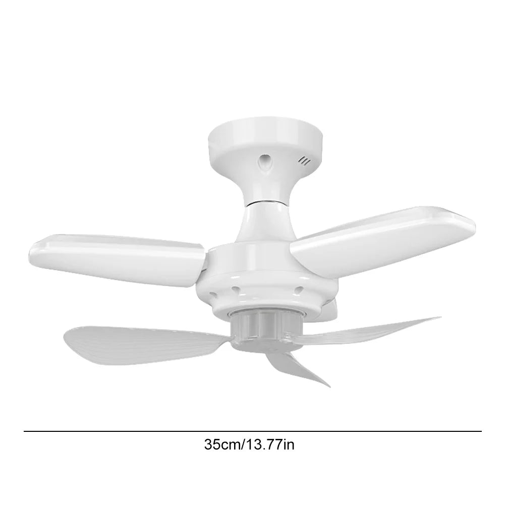 Sikiwind Modern LED Ceiling Fan With Silent Remote Control For Bedroom