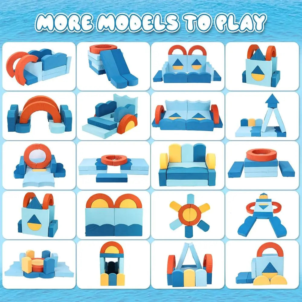 LISM Ocean Theme Modular Kids Sofa Set For Playroom