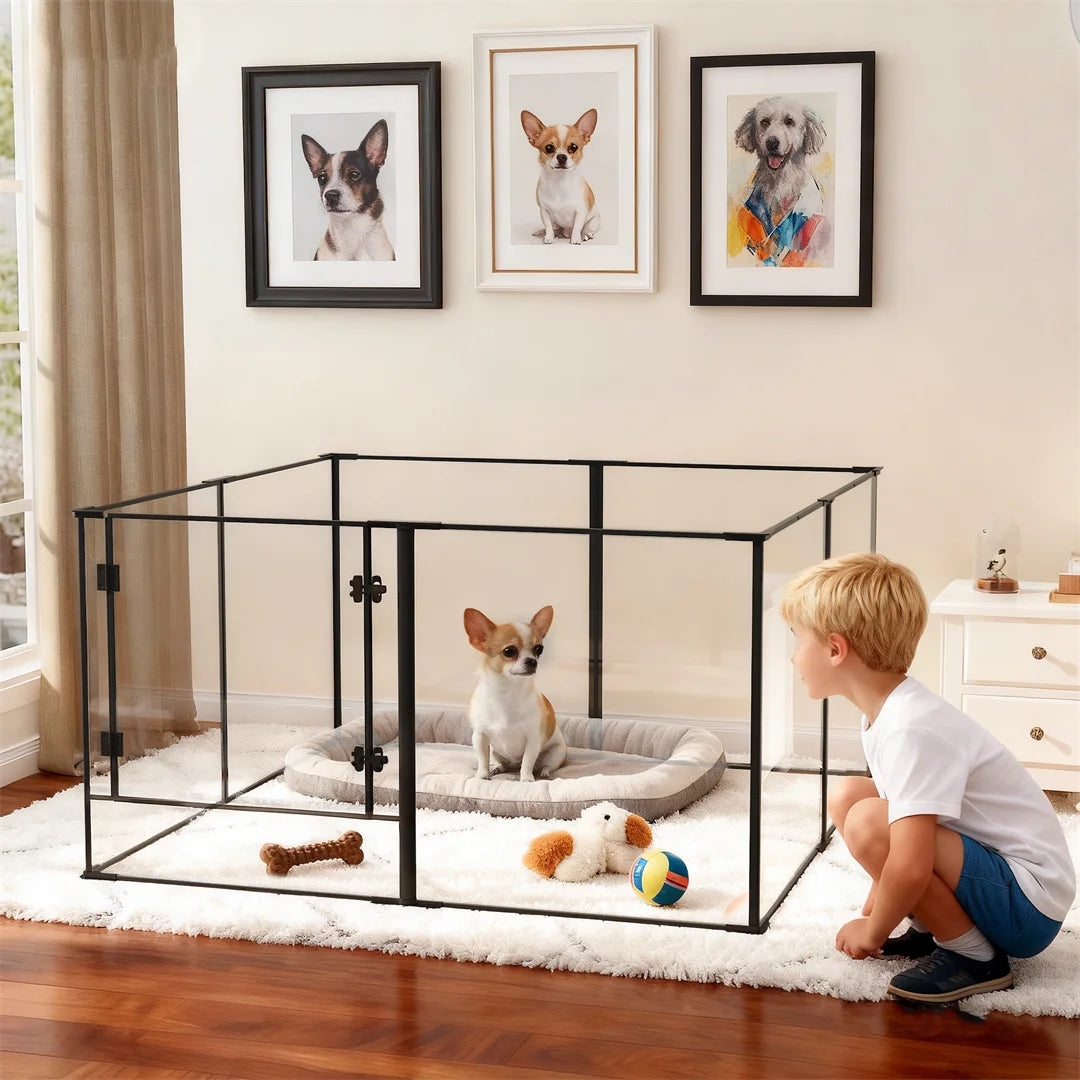 Bingopaw Modular Dog Playpen And Pet Exercise Fence For Puppies