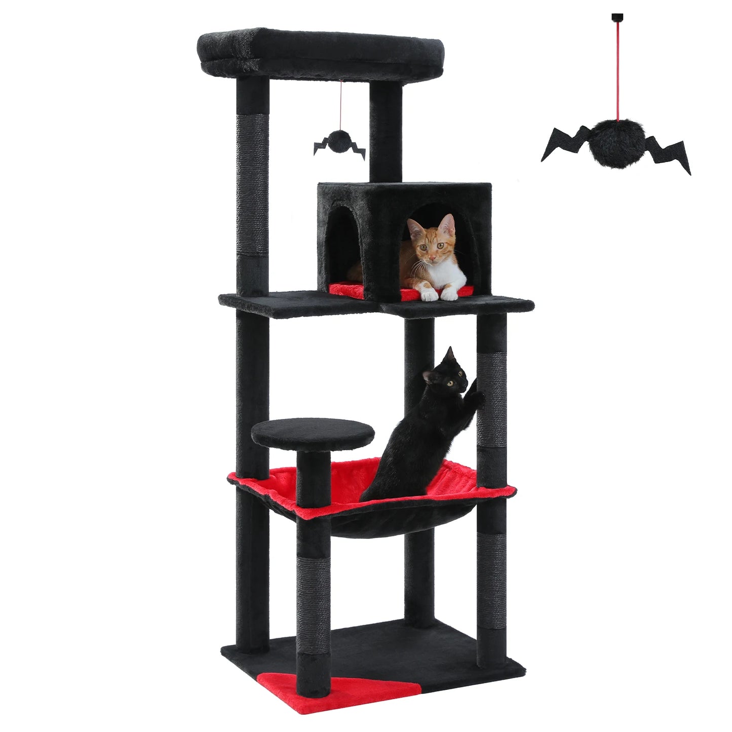 Pawz Road Five Level Cat Tree Tower With Sisal Posts