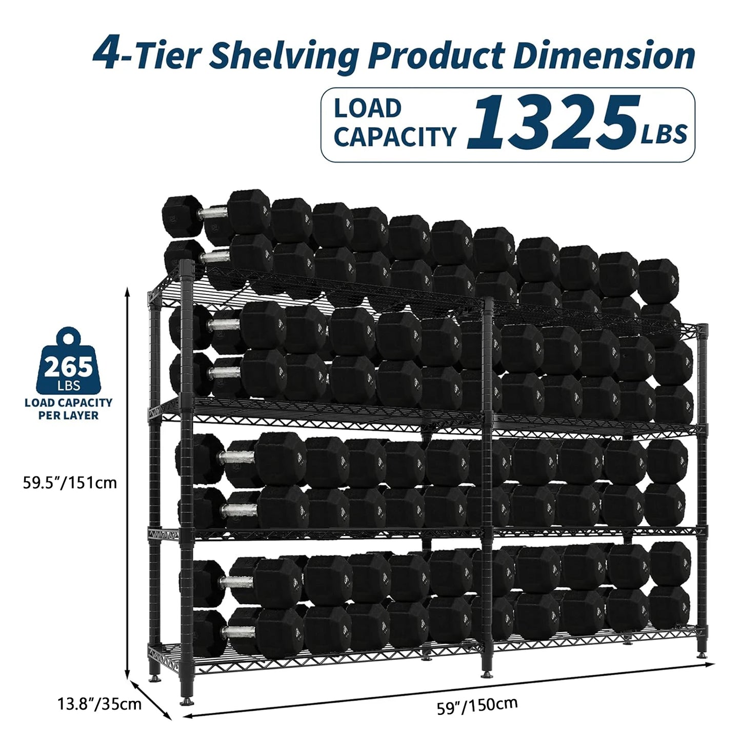 Twister CK Heavy Duty Metal Storage Shelves Adjustable Rack