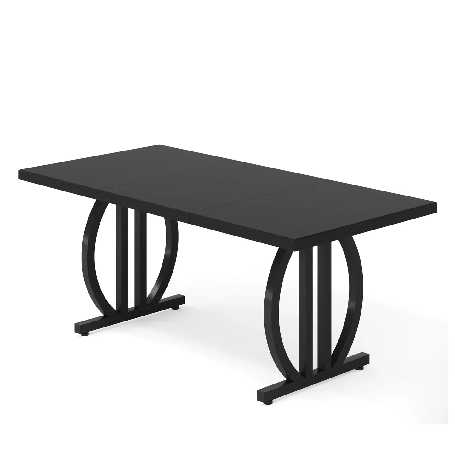 Tribesigns Modern Industrial Kitchen Dining Table With Metal Frame