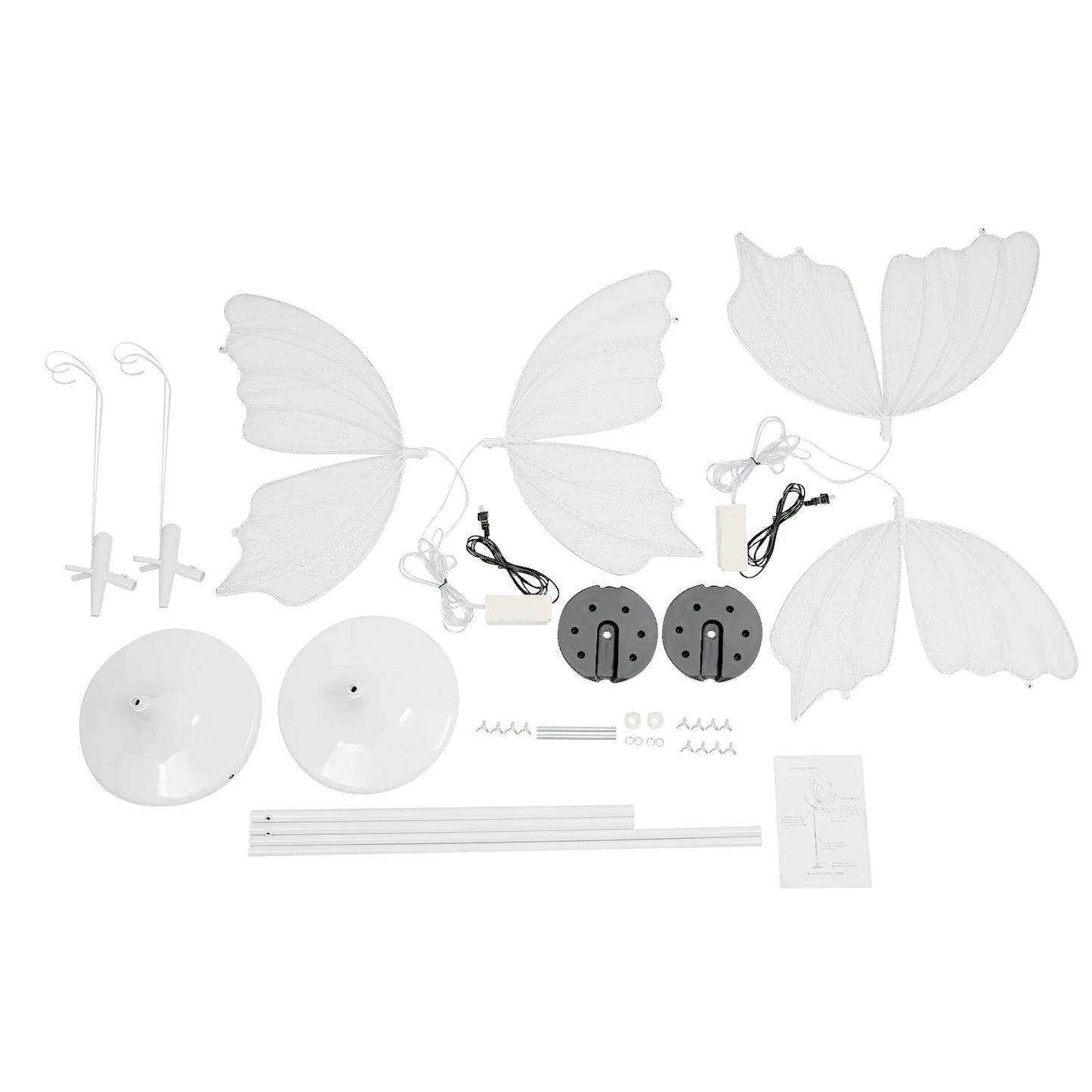 2Pack Romantic Butterfly Floor Lamp With LED Lights For Home
