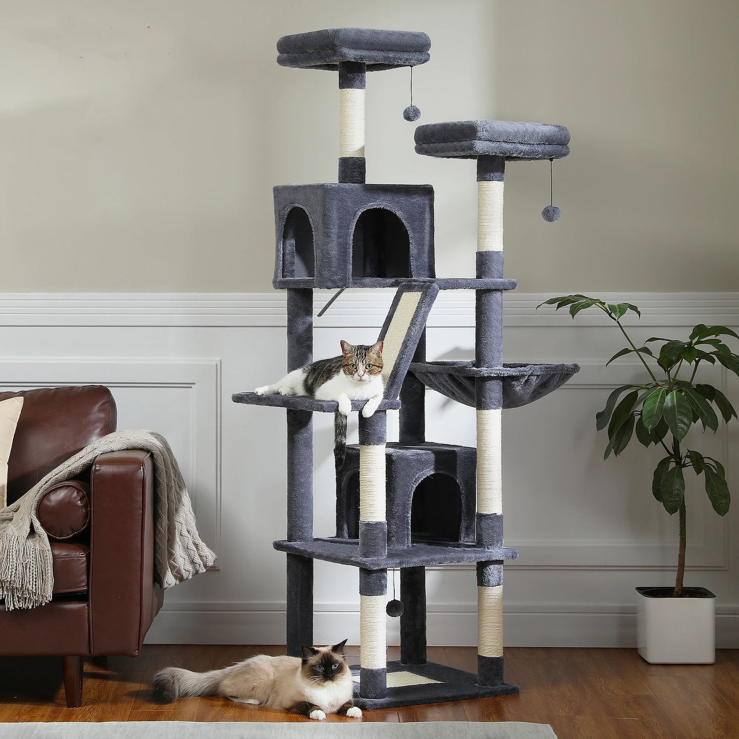PAWZ Road Multi Level Cat Tree With Scratching Posts And Perches