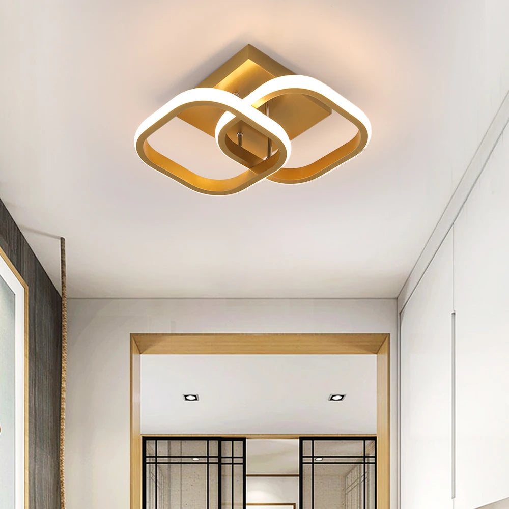 Vetrulus Polished Chrome Nordic Twisted LED Pendant Light Chandelier