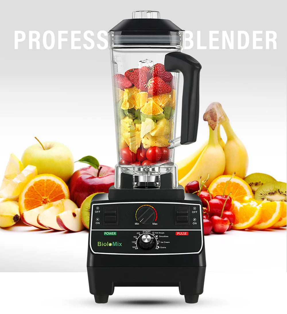 BioloMix Professional Smart Timer Blender Juicer Food Processor