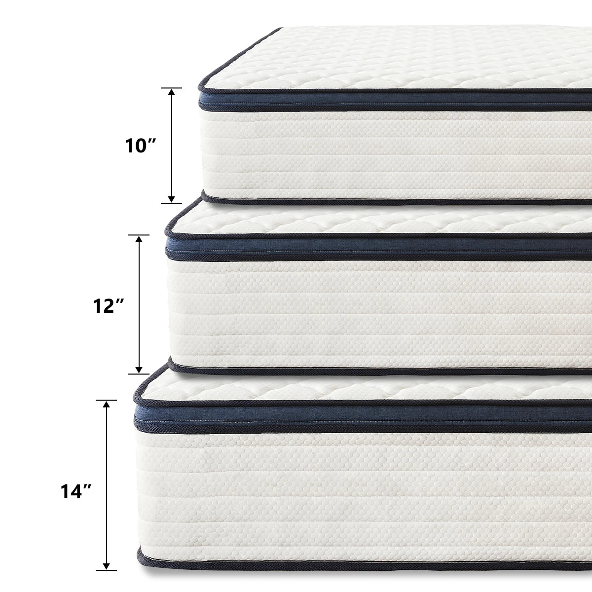 Amztree Gel Memory Foam Hybrid Mattress With Pressure Relief