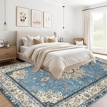 Vintage Floral Medallion Area Rug For Traditional Home Decor