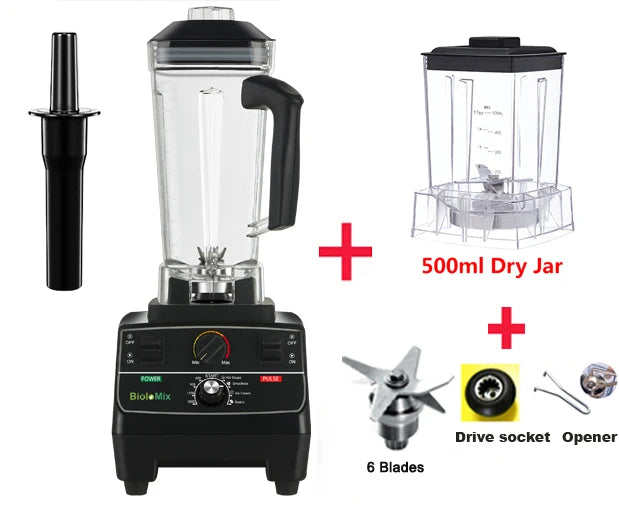BioloMix Professional Smart Timer Blender Juicer Food Processor