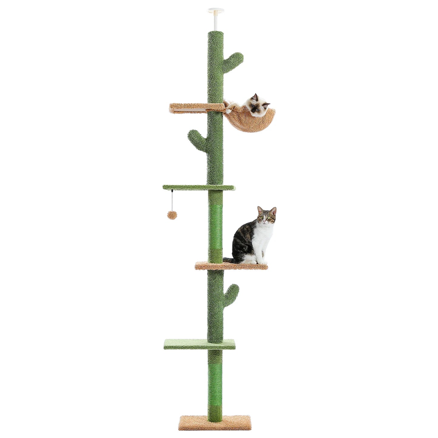 PAWZ Road Indoor Cat Tree Tower With Scratching Post Hammock