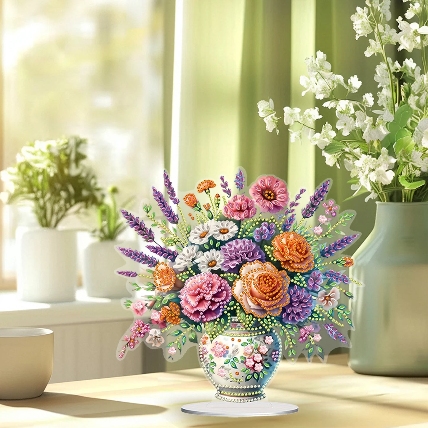 Flower Bouquet 5D DIY Diamond Painting Ornament Kit For Home Decor