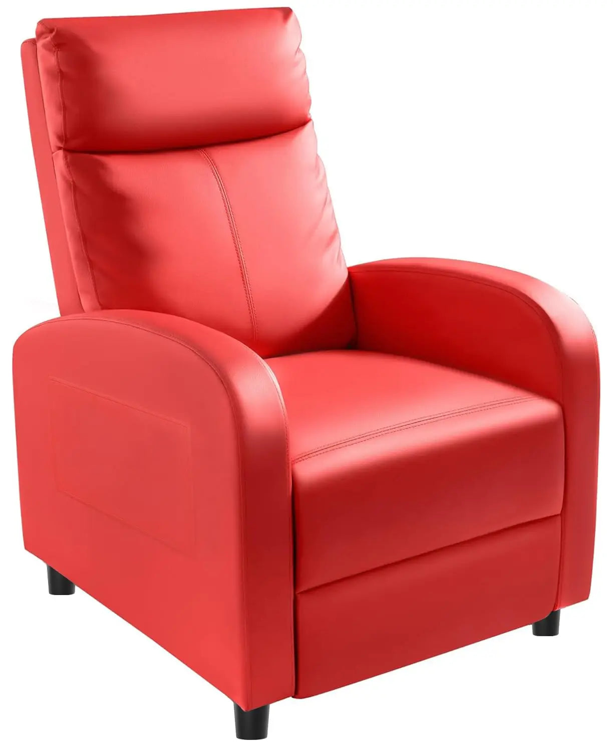 PU Leather Recliner Chair With Lumbar Support For Home Theater