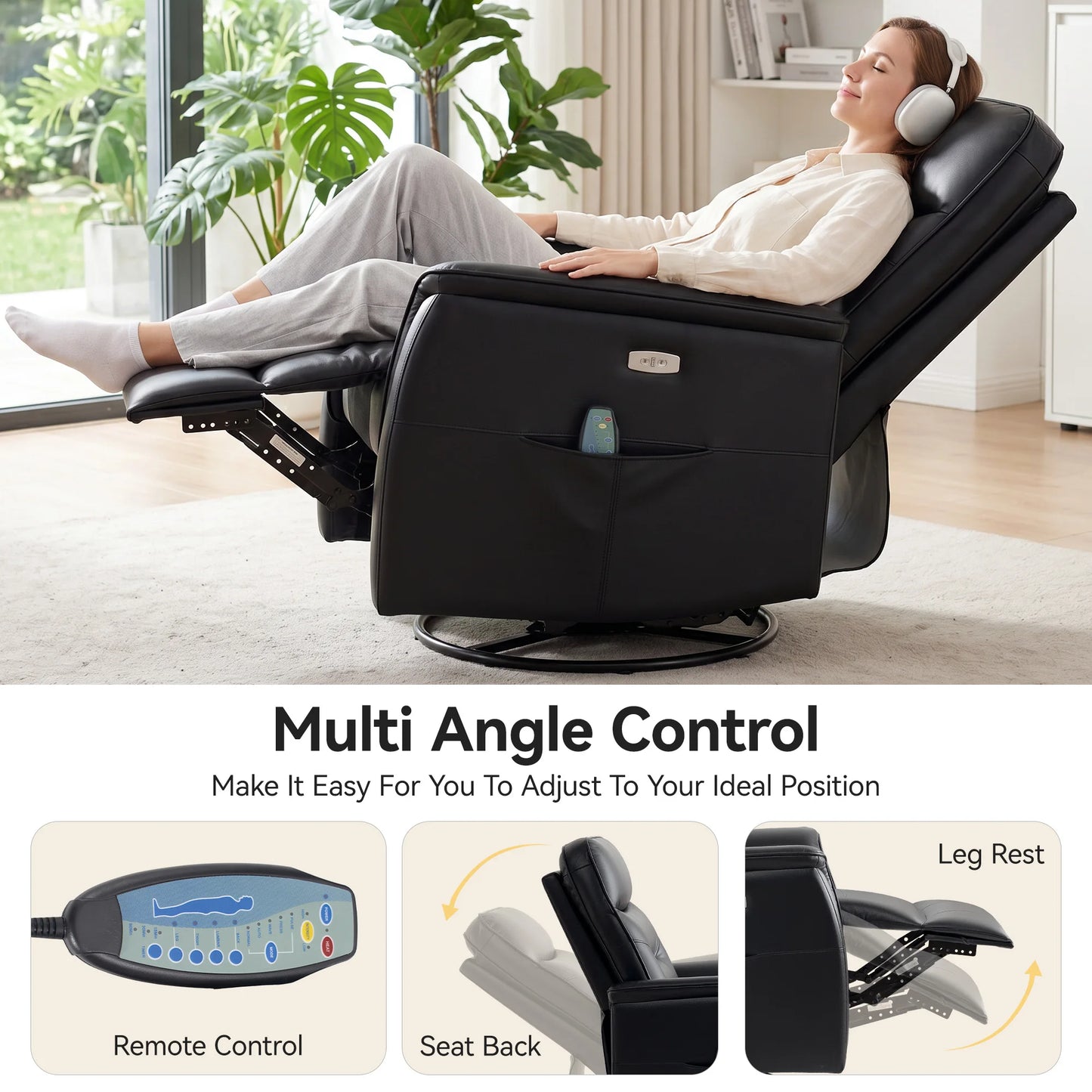 Kerdom Power Lift Recliner Chair With Heating And Massage