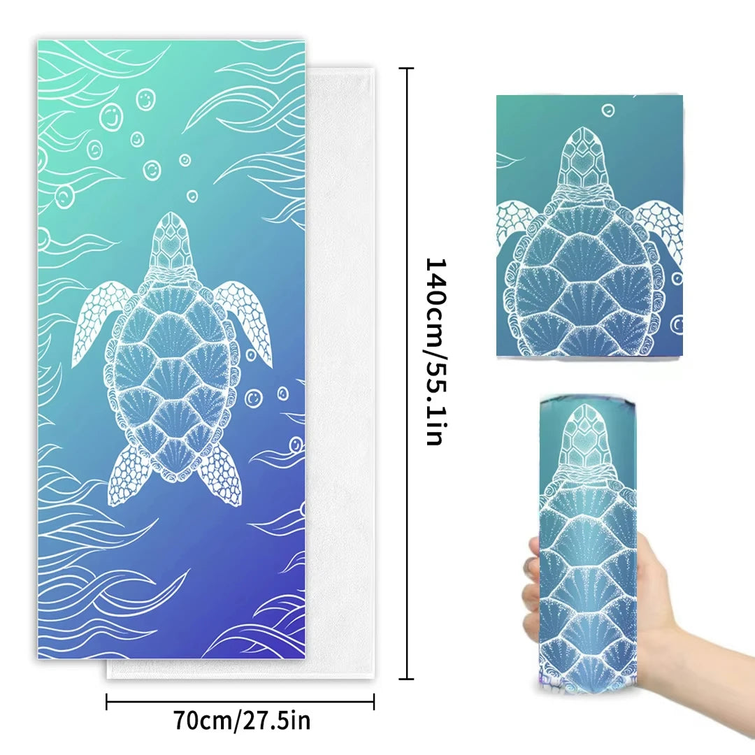 Microfiber Beach Towel Quick Dry Absorbent Portable Outdoor Camping Essential